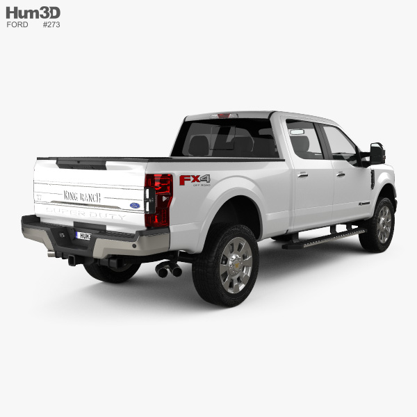 Ford F-350 Super Duty Super Crew Cab King Ranch 2018 3D model