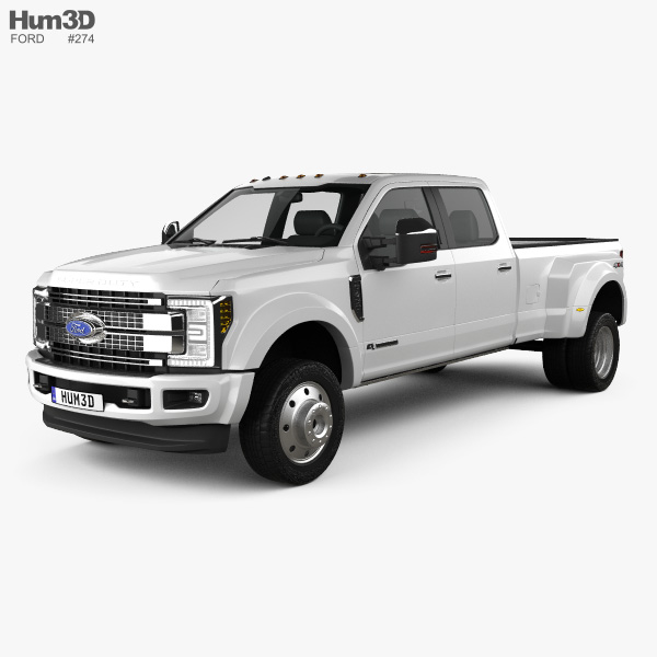 Ford F-450 Super Duty Super Crew Cab Platinum 2018 3D model