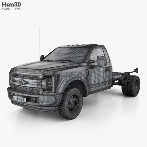 Ford F-550 Super Duty Regular Cab Chassis 2022 3D model