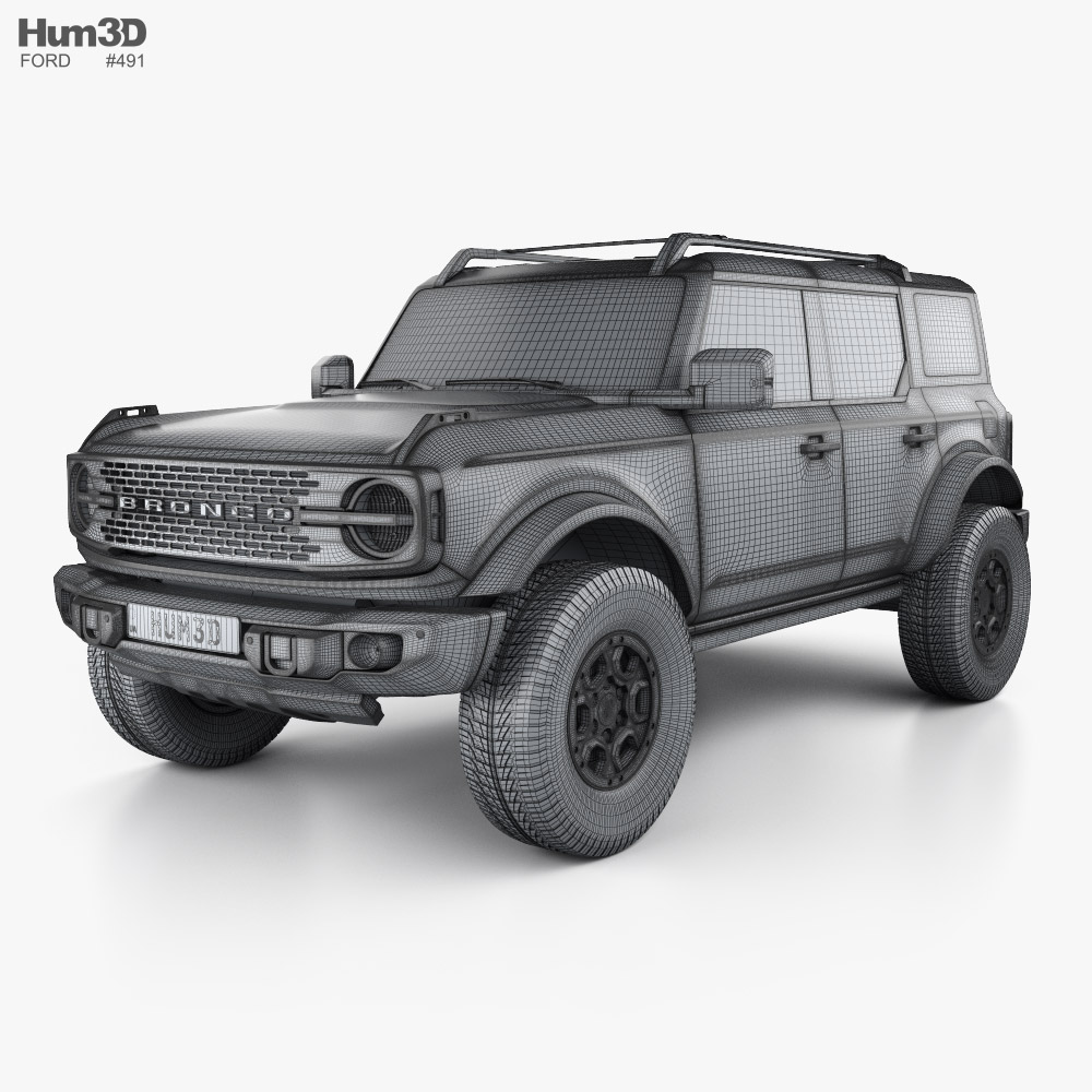 Ford Bronco Badlands Preproduction 4-door 2022 3D model