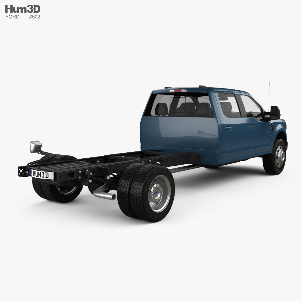 Ford F-550 Super Duty Crew Cab Chassis Lariat 2024 3D model