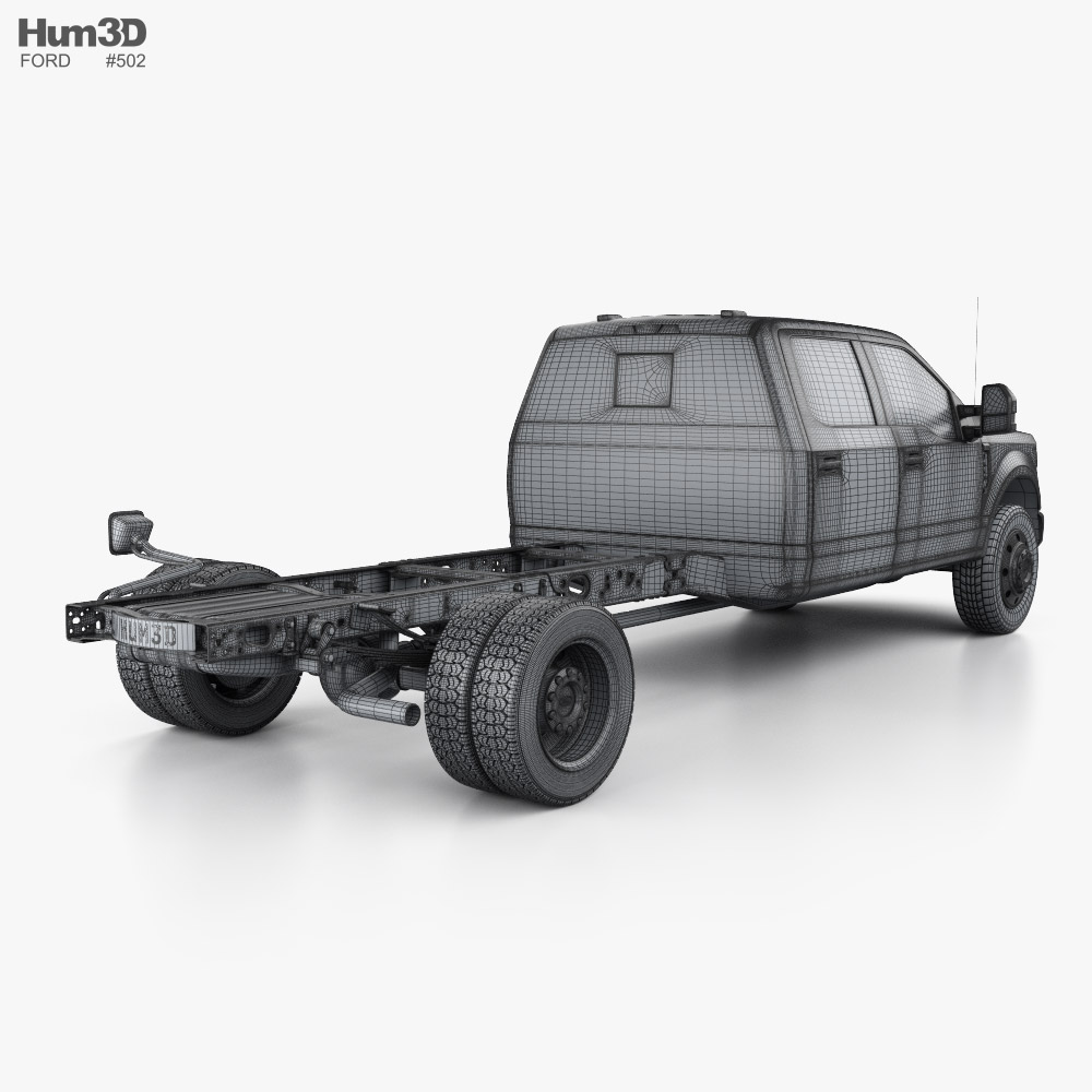 Ford F-550 Super Duty Crew Cab Chassis Lariat 2024 3D model