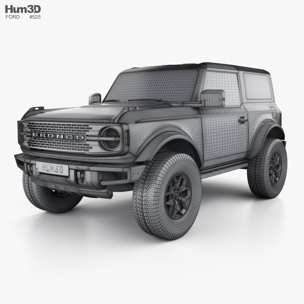 Ford Bronco 2-door Badlands 2022 3D model