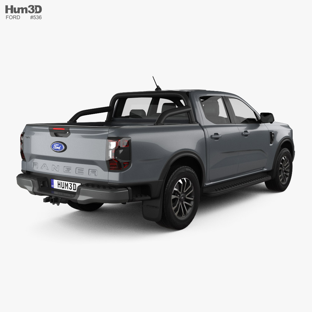 Ford Ranger Double Cab Sport 2024 3D model