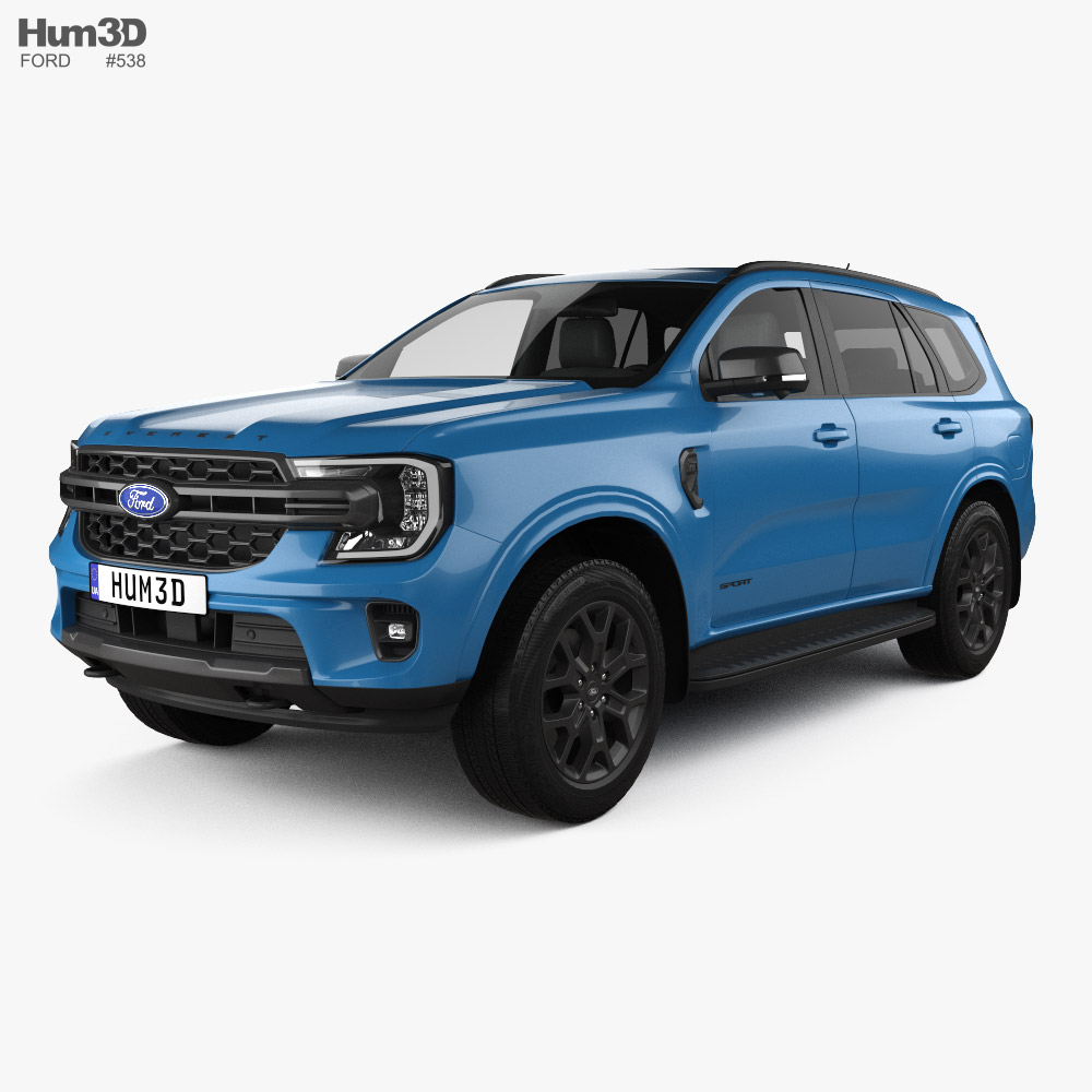 Ford Everest Sport 2024 3D model