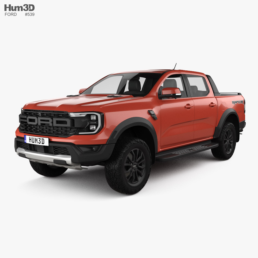 Ford Ranger Double Cab Raptor 2024 3D model