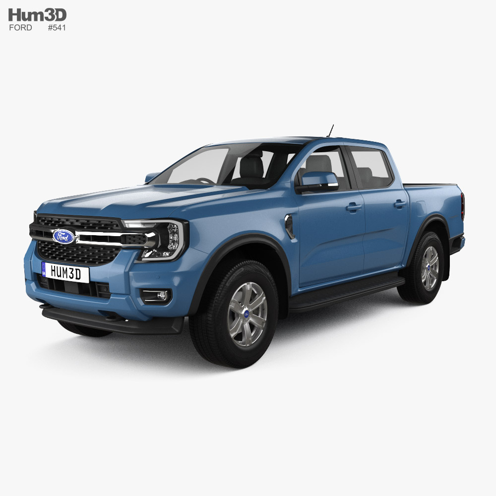 Ford Ranger Double Cab XLT 2024 3D model