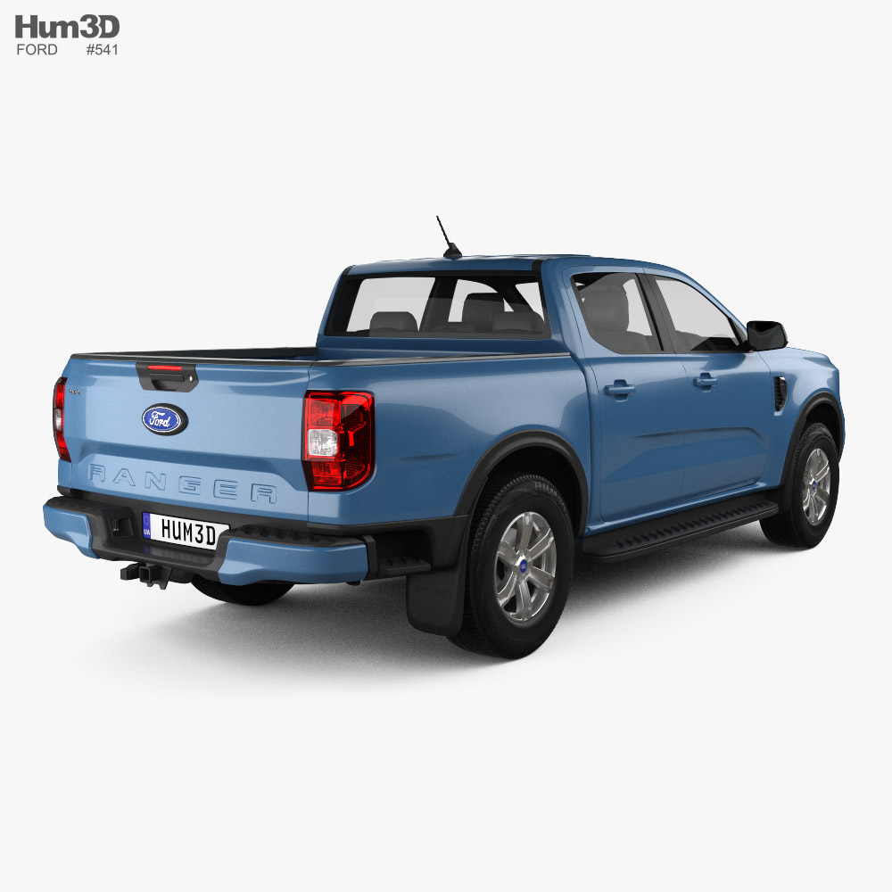 Ford Ranger Double Cab XLT 2024 3D model