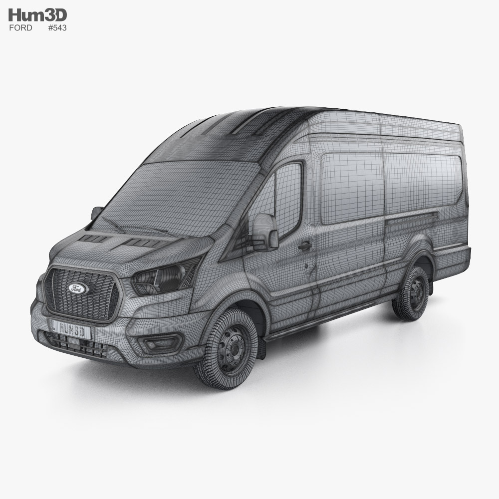 Ford Transit Cargo Van L4H3 US-spec 2024 3D model