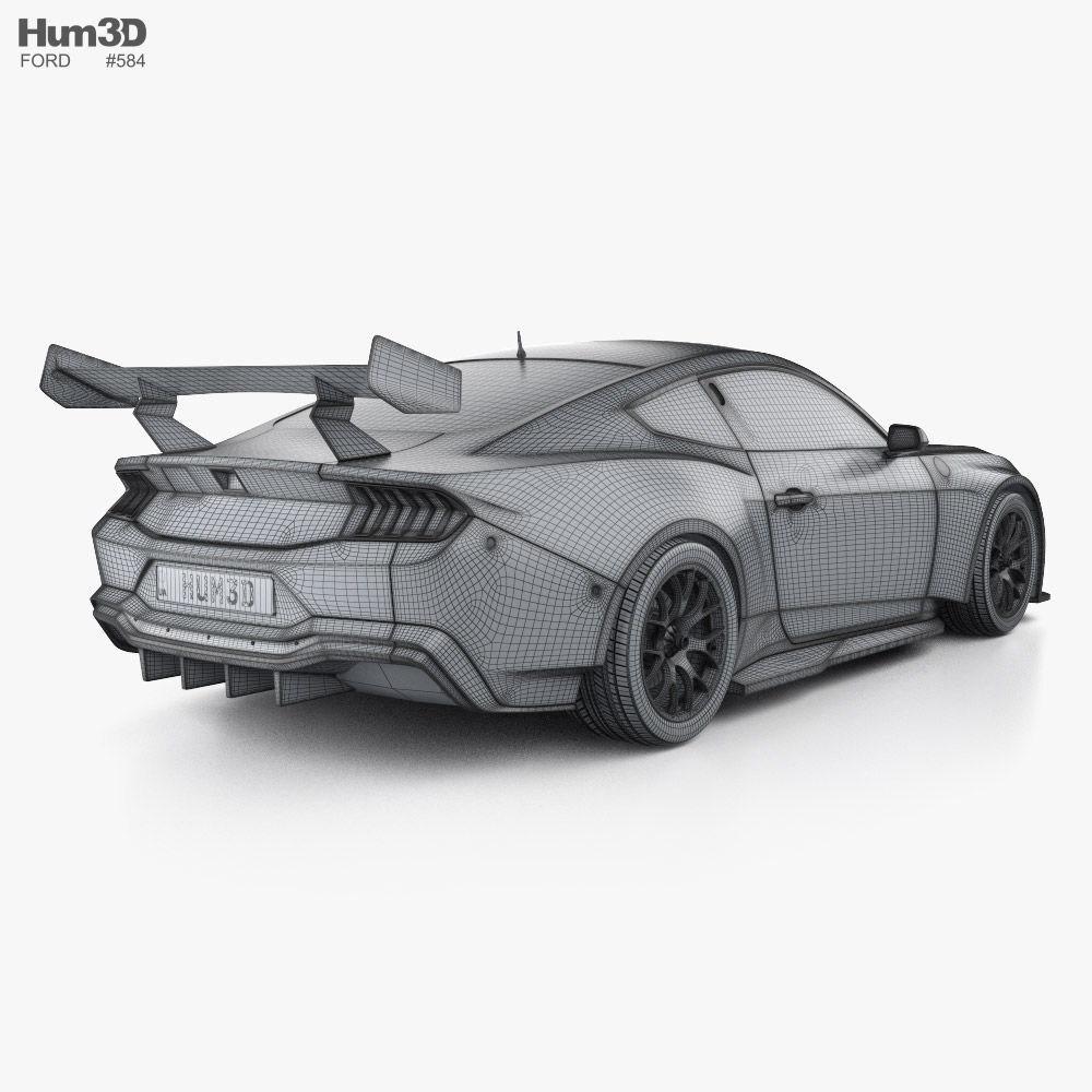 Ford Mustang Supercars 2024 3D model