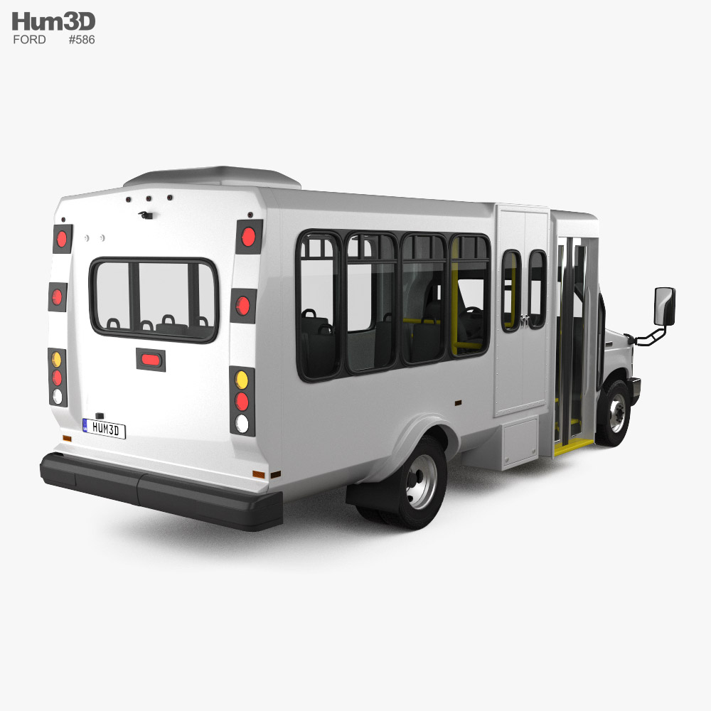 Ford E-450 Shuttle Bus 2021 3D model