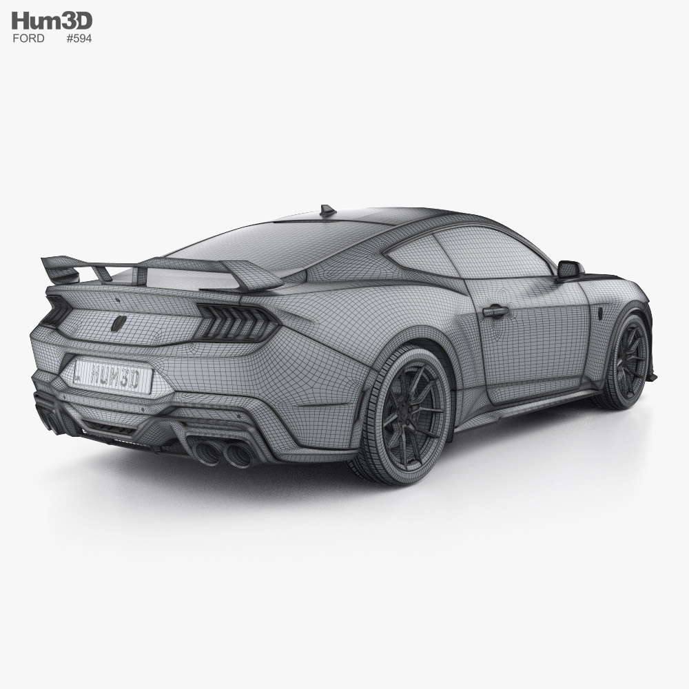 Ford Mustang Dark Horse US-spec coupe 2024 3D model