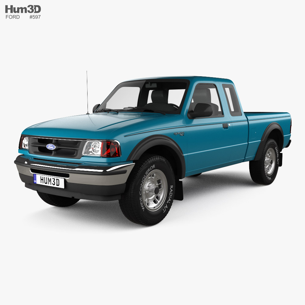 Ford Ranger Extended Cab 1997 3D model