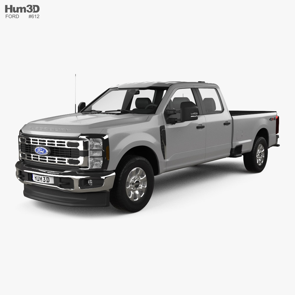 Ford F-250 Super Duty Crew Cab Long Bed XLT 2024 3D model