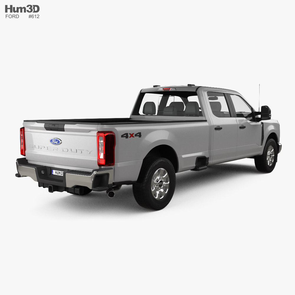 Ford F-250 Super Duty Crew Cab Long Bed XLT 2024 3D model