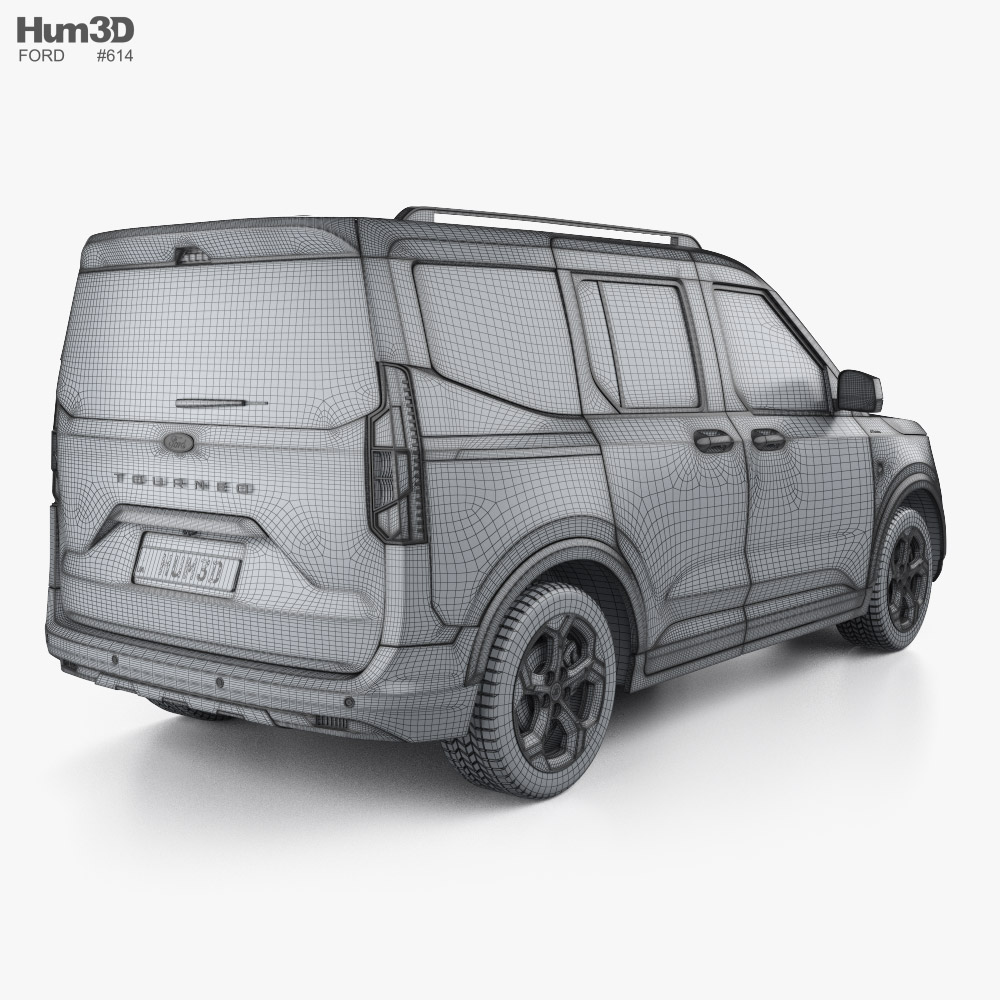 Ford Tourneo Courier Active 2024 3D model