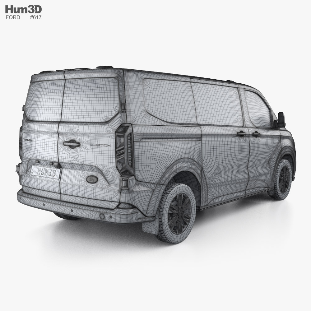 Ford Transit Custom Panel Van L1H1 2024 3D model