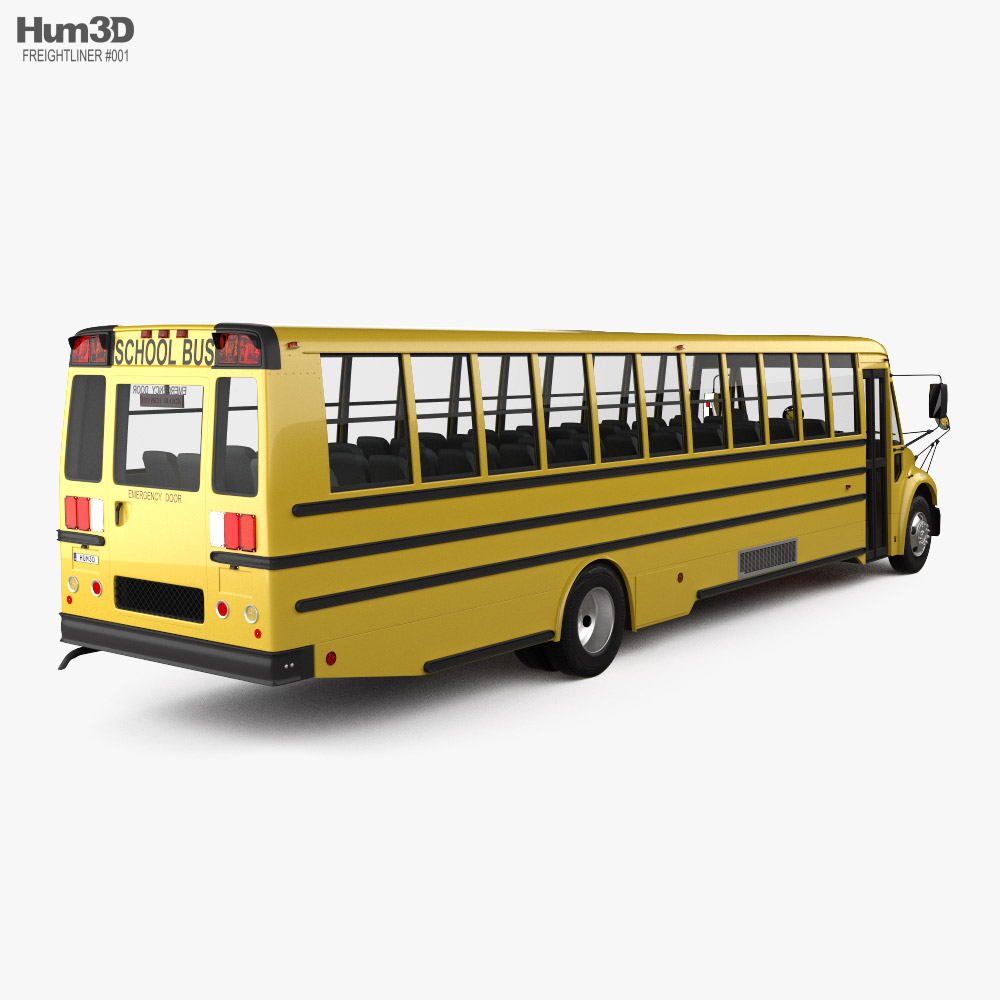 Thomas Saf-T-Liner C2 School Bus 2015 3D model