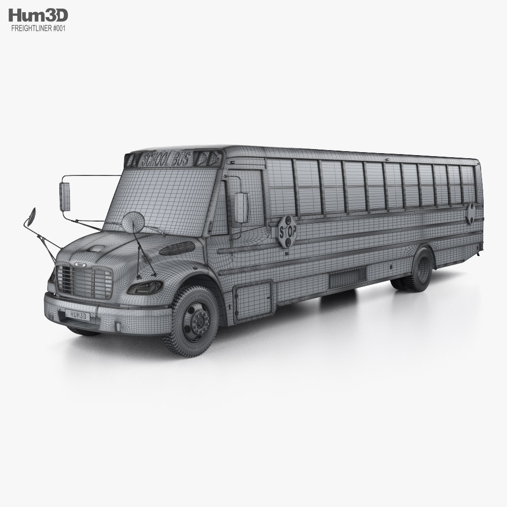 Thomas Saf-T-Liner C2 School Bus 2015 3D model