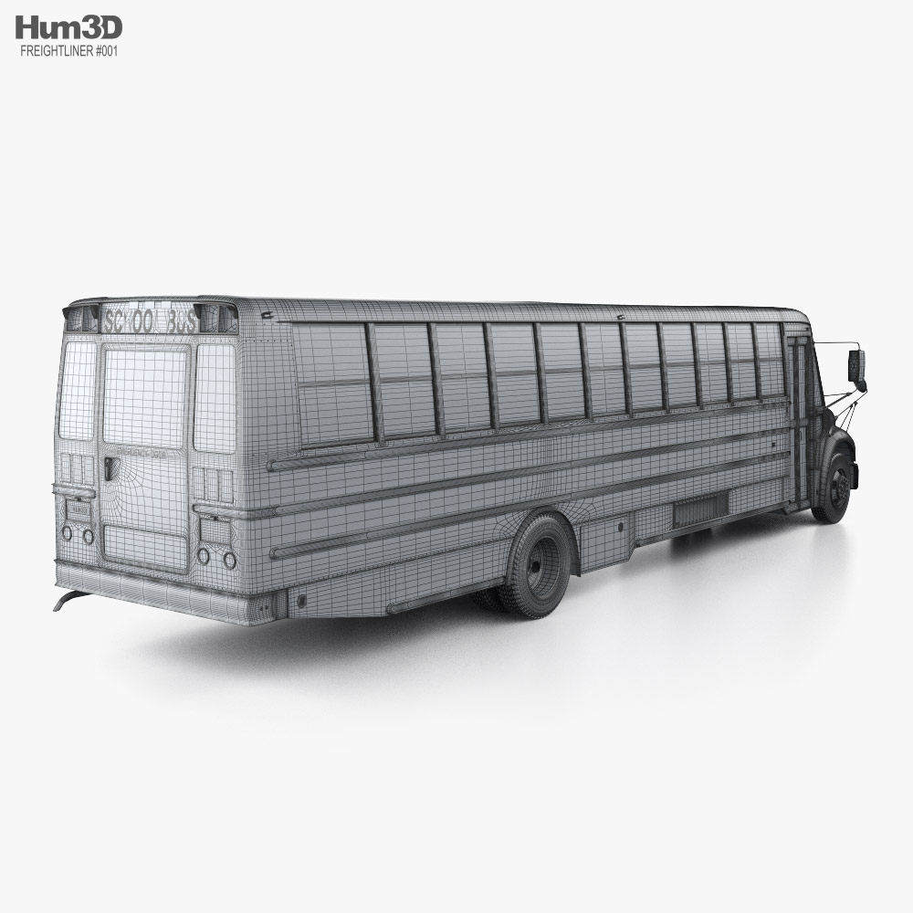 Thomas Saf-T-Liner C2 School Bus 2015 3D model