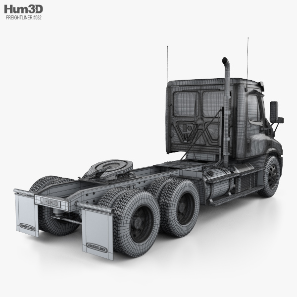 Freightliner Cascadia Day Cab Tractor Truck 2016 3D model