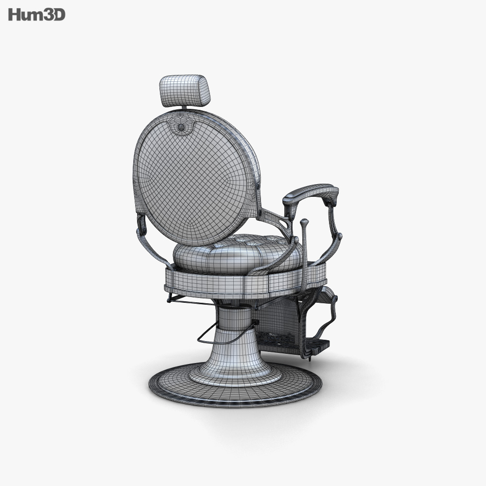 BR Beauty Alesso Barber chair 3D model