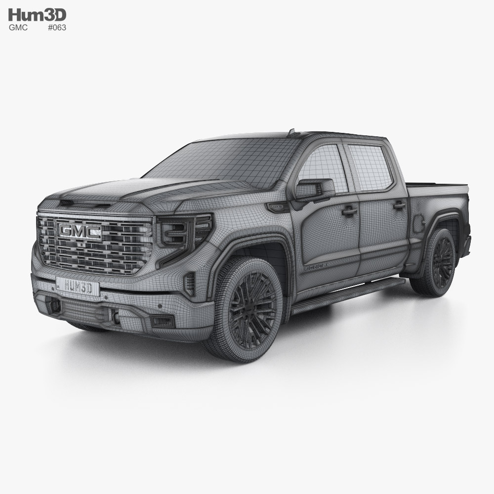 GMC Sierra 1500 Crew Cab Short Box Denali 2024 3D model