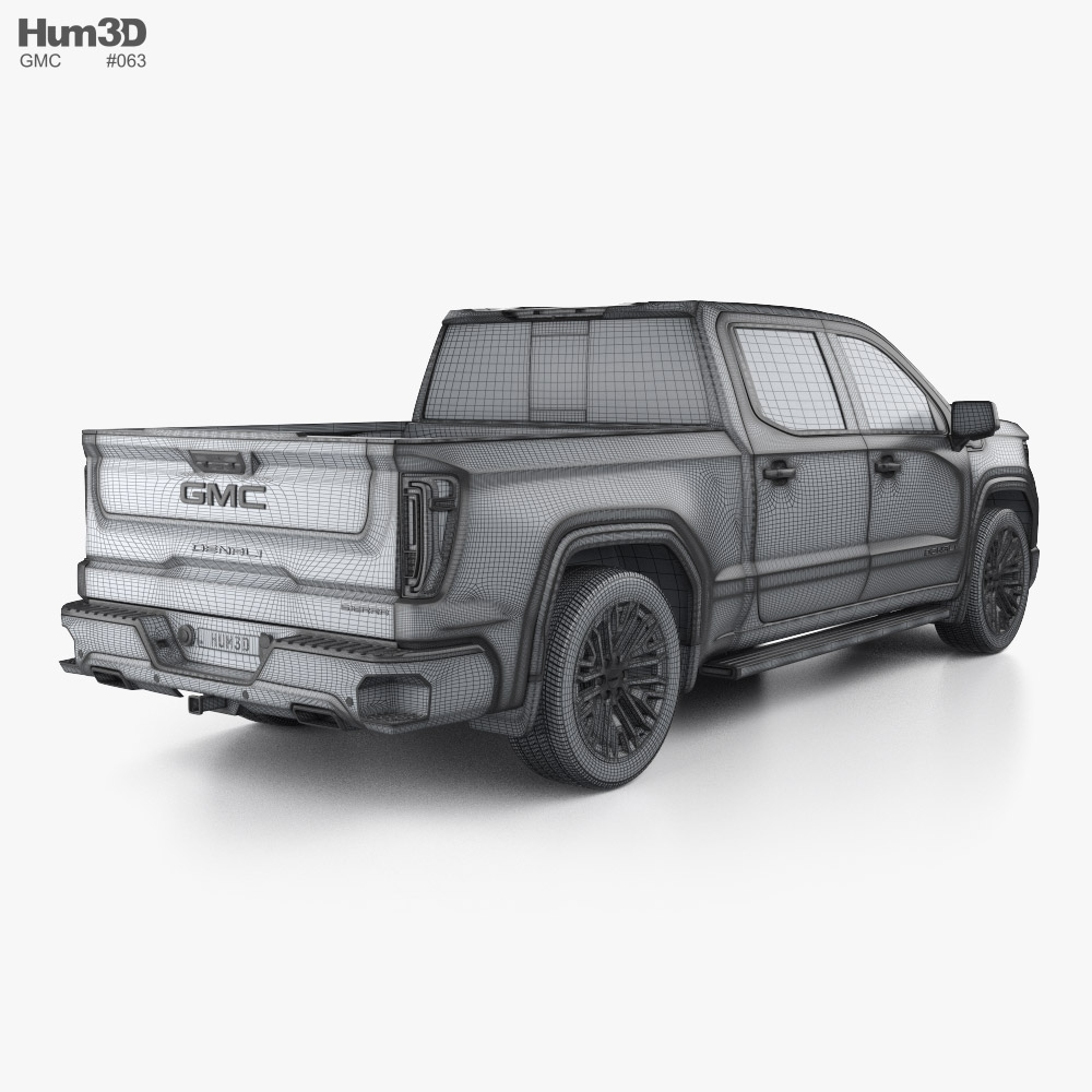 GMC Sierra 1500 Crew Cab Short Box Denali 2024 3D model