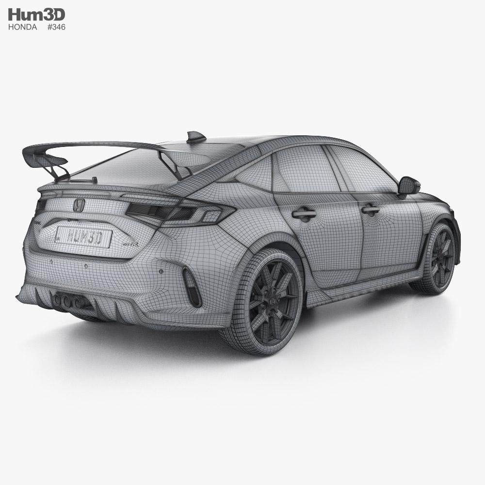 Honda Civic hatchback Type R 2024 3D model