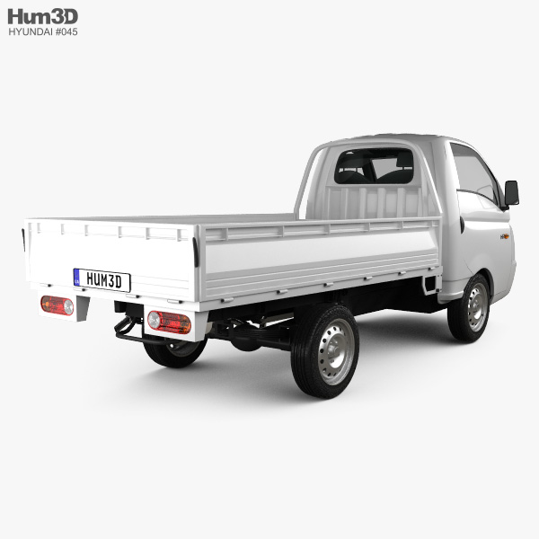 Hyundai HR (Porter) Flatbed Truck 2014 3D model