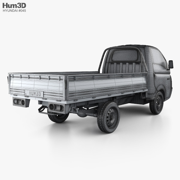 Hyundai HR (Porter) Flatbed Truck 2014 3D model