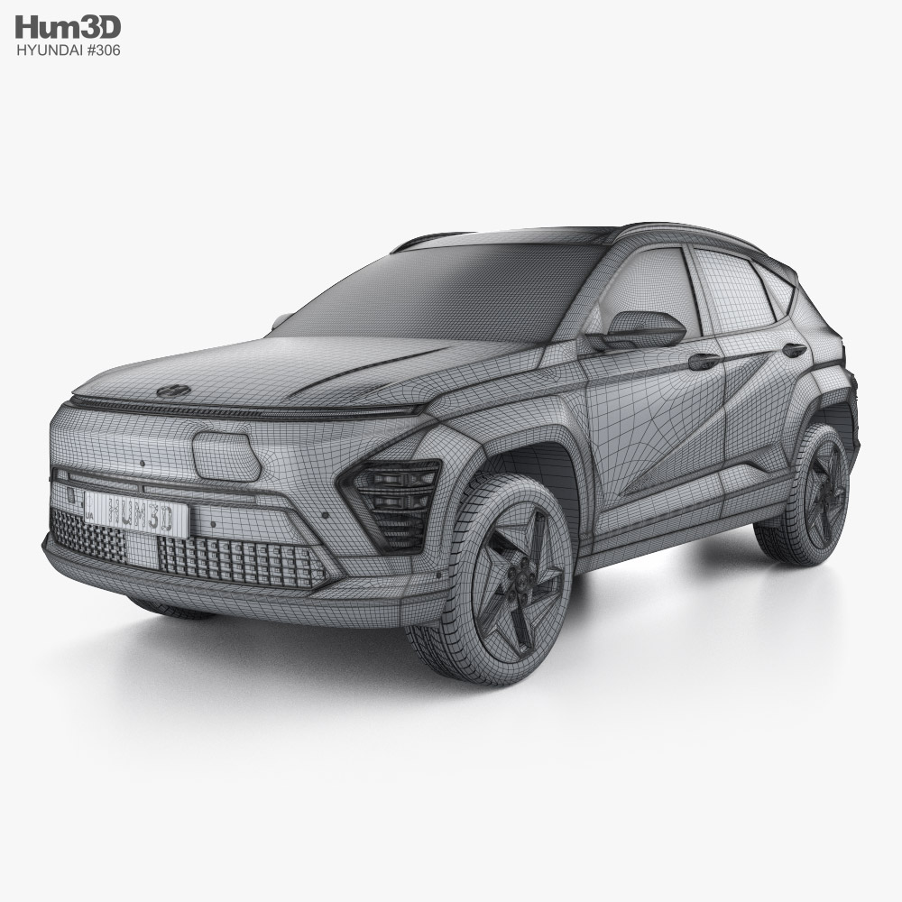 Hyundai Kona Electric US-spec 2024 3D model