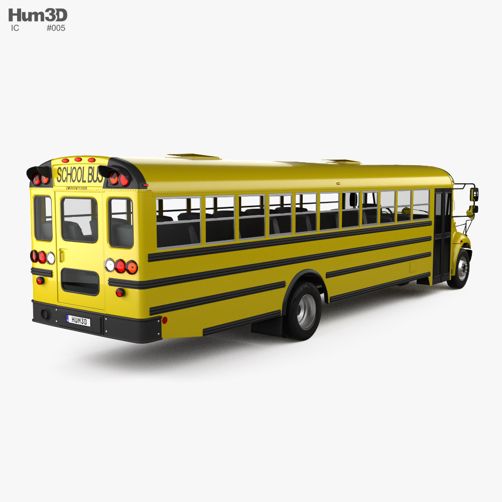 IC CE School Bus 2019 3D model