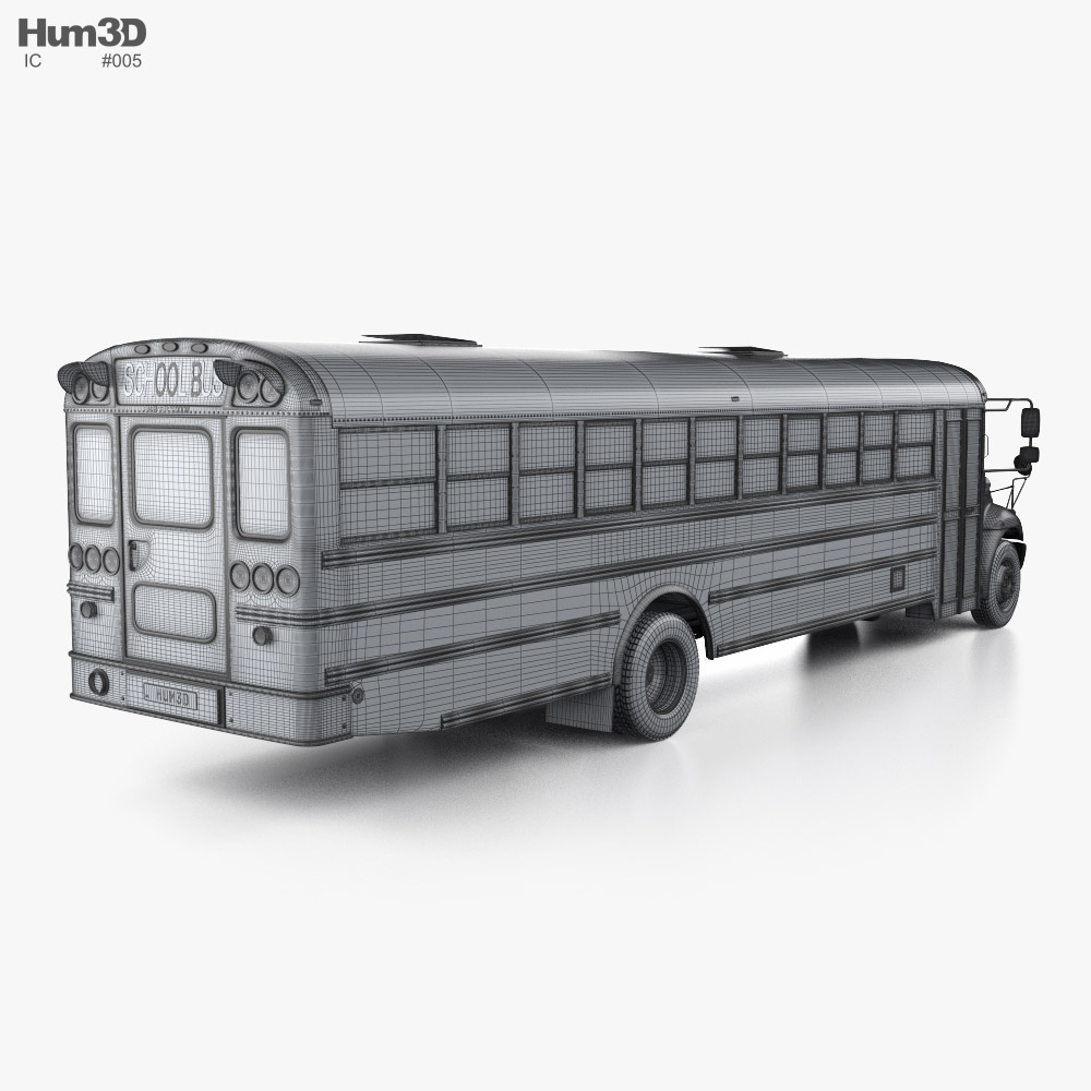 IC CE School Bus 2019 3D model
