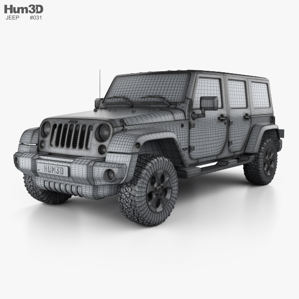 Jeep Wrangler Unlimited Sahara 2017 3D model