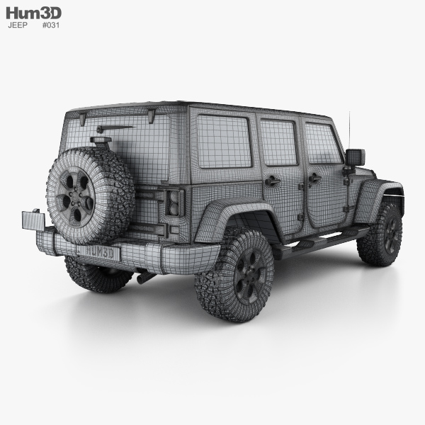 Jeep Wrangler Unlimited Sahara 2017 3D model