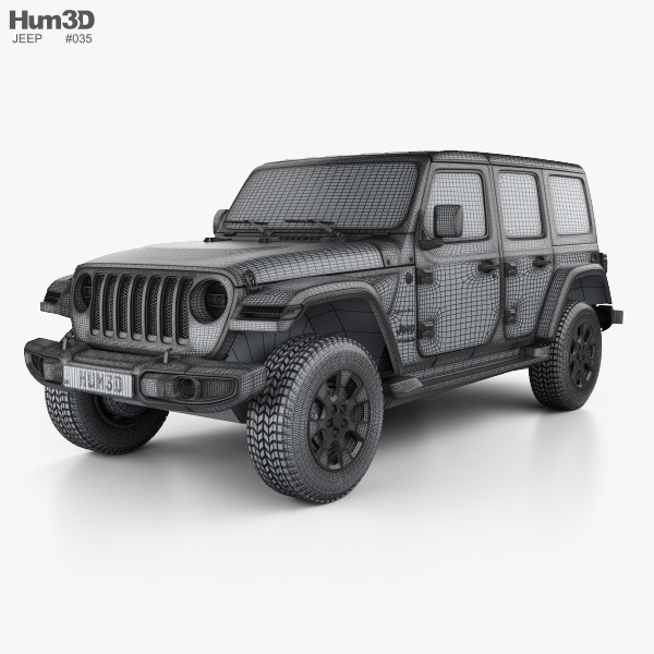 Jeep Wrangler Unlimited Sahara 2020 3D model