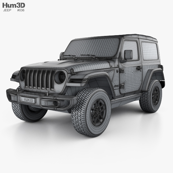 Jeep Wrangler Rubicon 2020 3D model