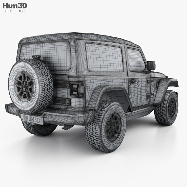 Jeep Wrangler Rubicon 2020 3D model