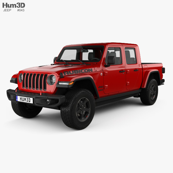 Jeep Gladiator (JT) Rubicon 2023 3D model