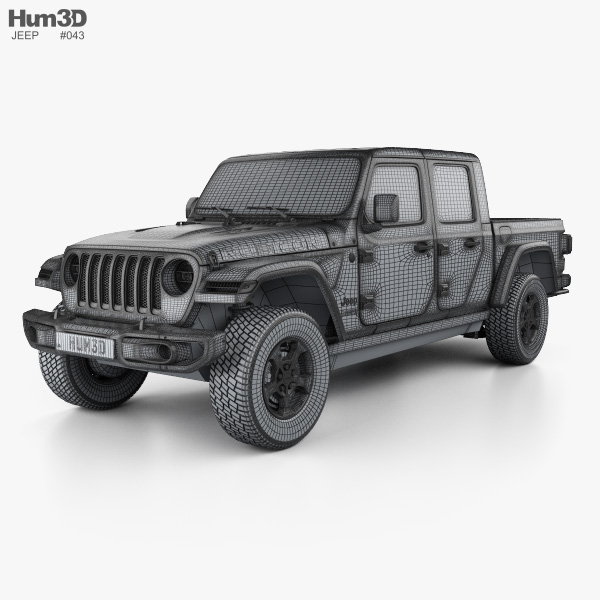 Jeep Gladiator (JT) Rubicon 2023 3D model