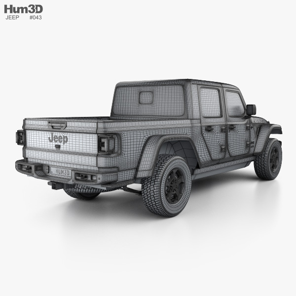 Jeep Gladiator (JT) Rubicon 2023 3D model