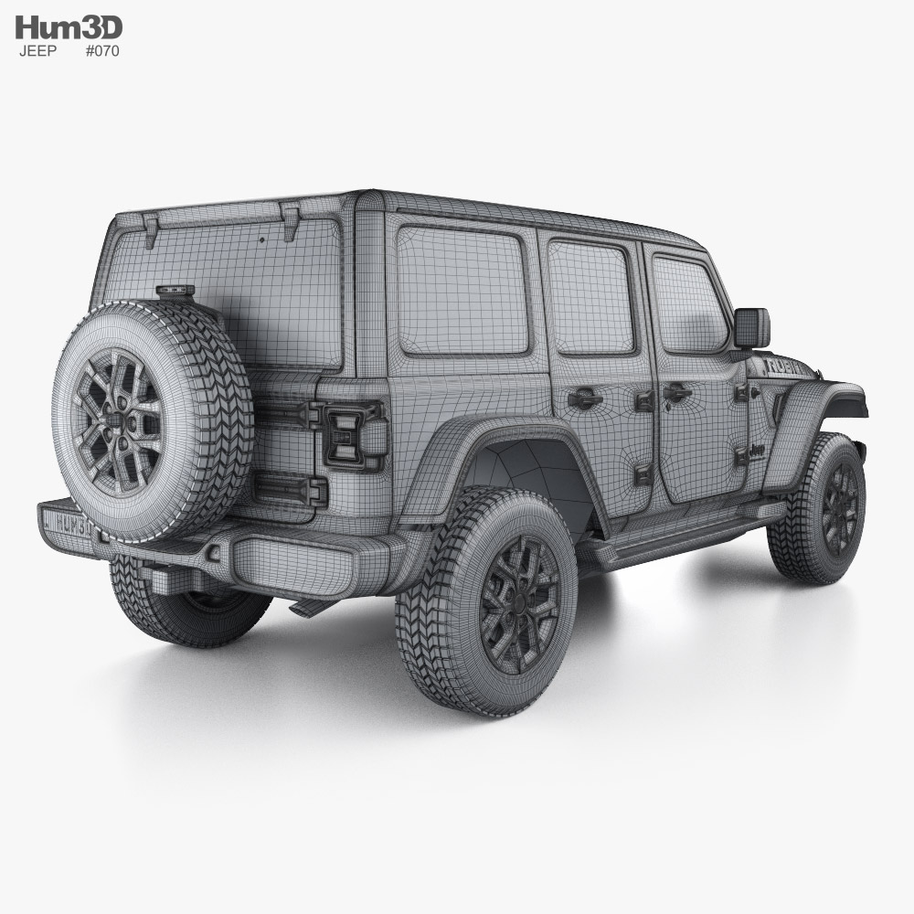 Jeep Wrangler Unlimited Rubicon X 4xe 2024 3D model