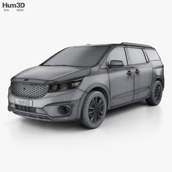 Kia Sedona SXL 2017 3D model