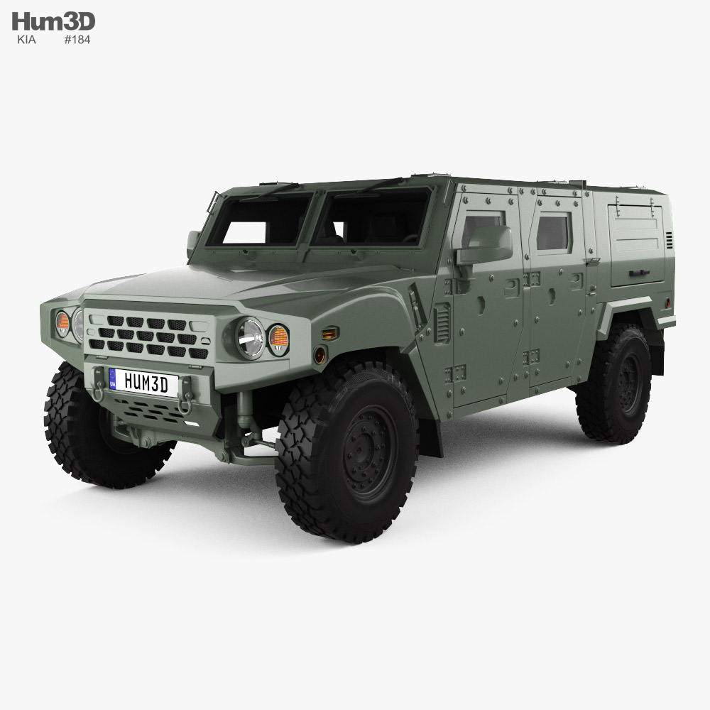 Kia KLTV K151 Bulletproof Command Center 2019 3D model