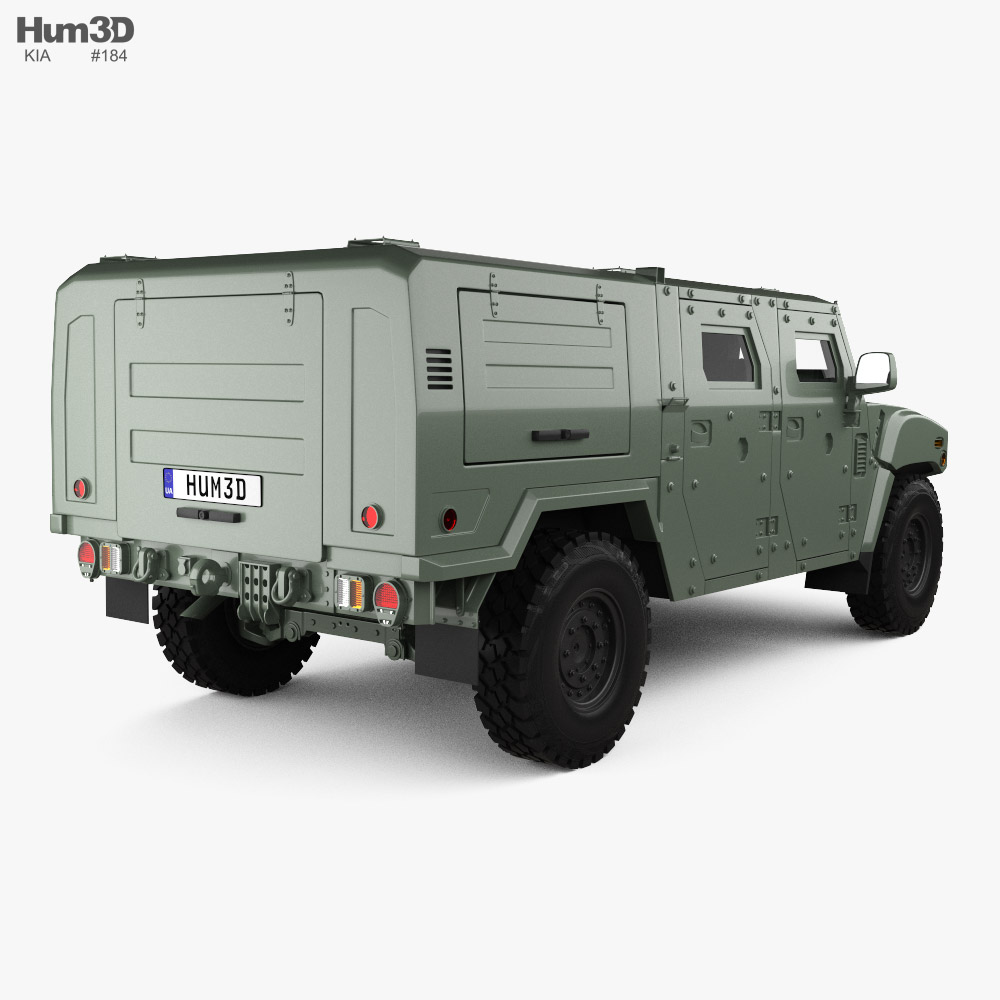 Kia KLTV K151 Bulletproof Command Center 2019 3D model