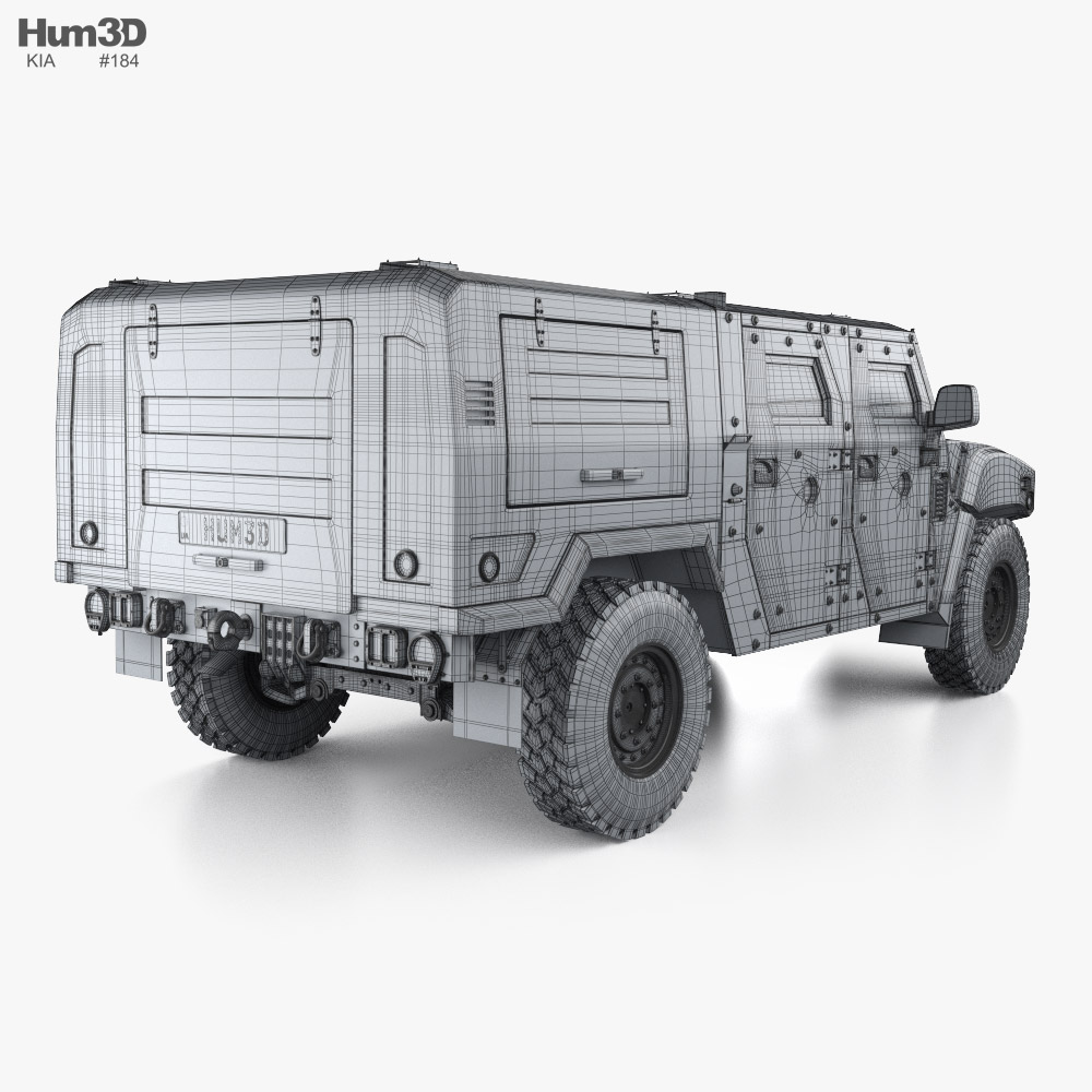 Kia KLTV K151 Bulletproof Command Center 2019 3D model