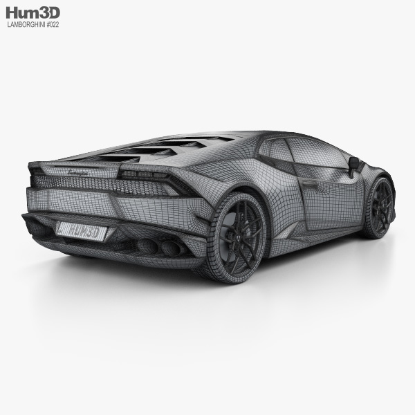 Lamborghini Huracan 2017 3D model