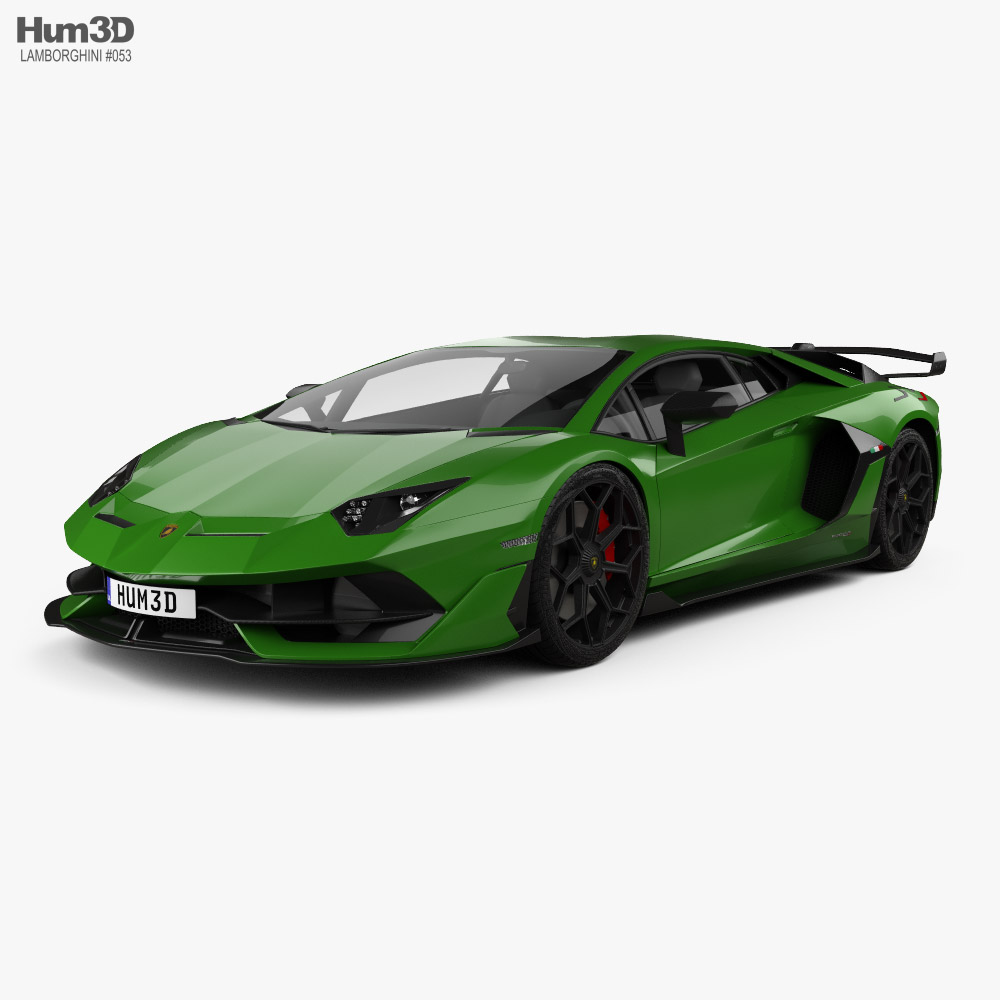 Lamborghini Aventador SVJ coupe 2020 3D model