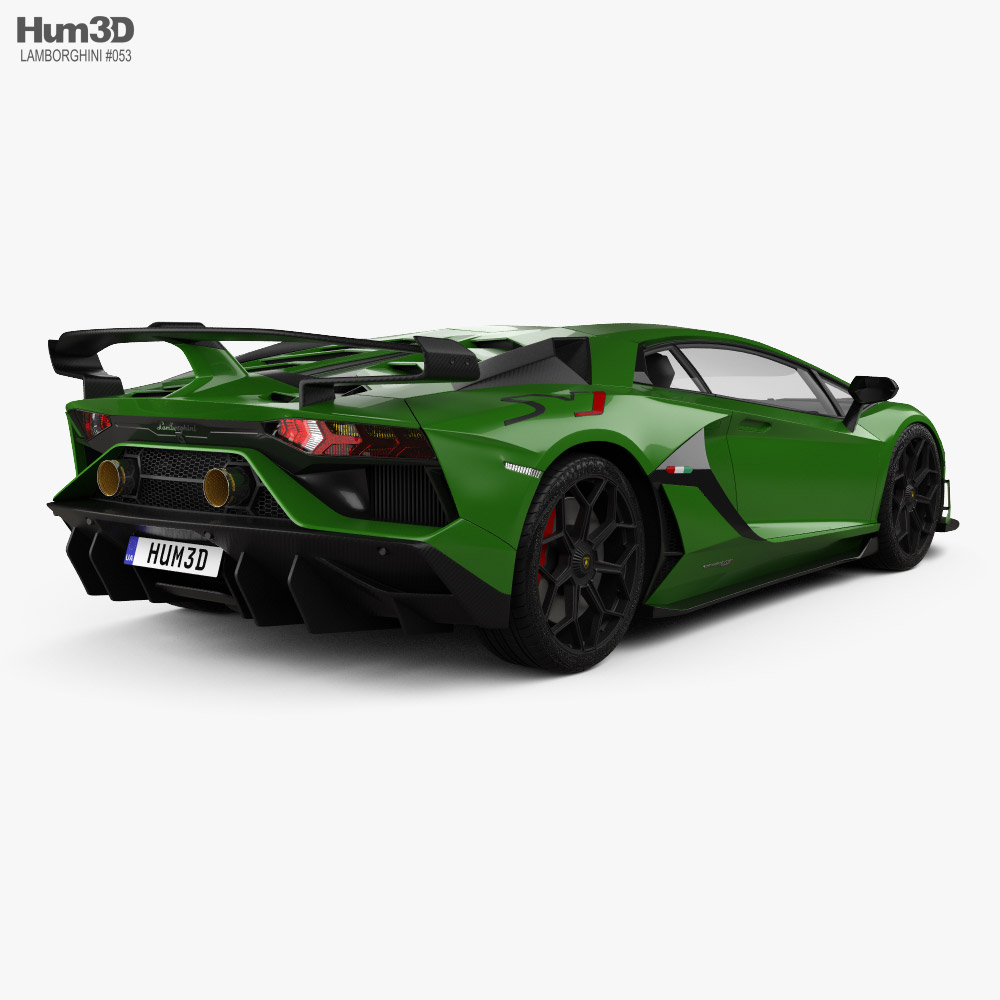 Lamborghini Aventador SVJ coupe 2020 3D model